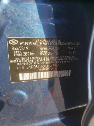 VIN 5NPD84LFXLH543977 2020 HYUNDAI ELANTRA no.10