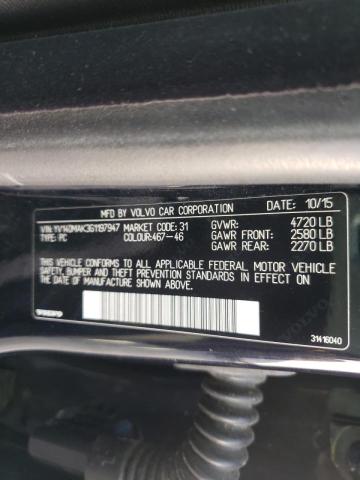 2016 VOLVO S80 PREMIE YV140MAK3G1197947