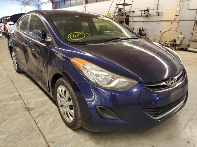 Salvage cars for sale from Copart Wheeling, IL: 2012 Hyundai Elantra GL