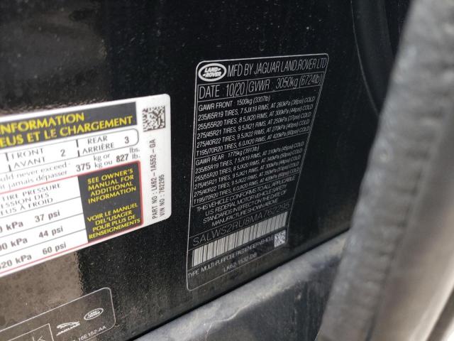 SALWS2RU8MA762295 Land Rover Range Rover Sport Hst