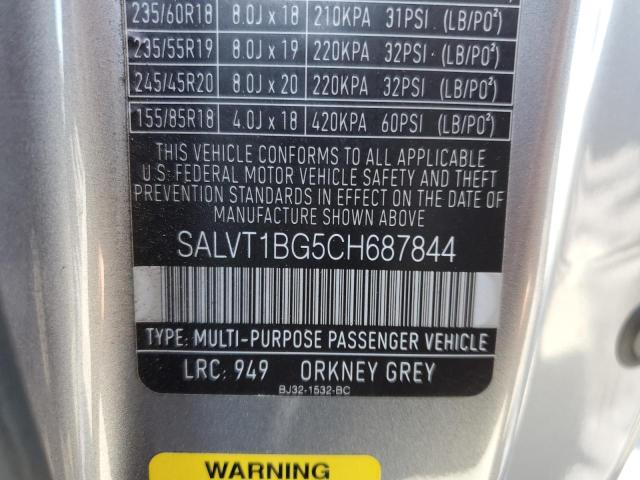 SALVT1BG5CH687844 Land Rover Range Rover Evoque Dynamic Premium