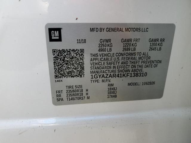 2019 CADILLAC XT4 LUXURY - 1GYAZAR41KF138310