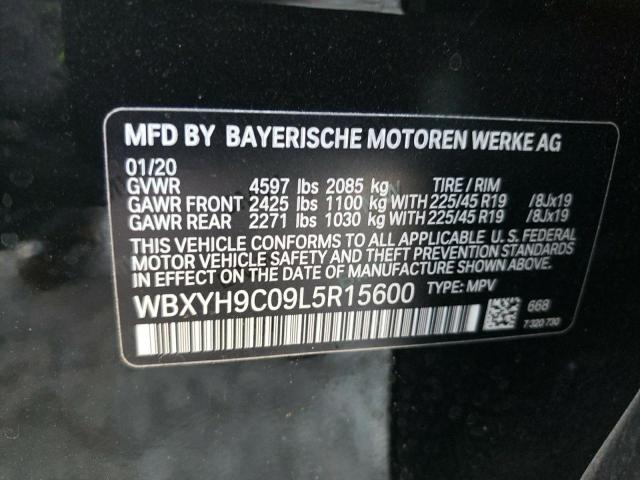 2020 BMW X2 SDRIVE2 WBXYH9C09L5R15600