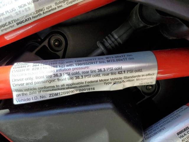 2015 DUCATI MULTISTRAD ZDM12BWW7FB001816