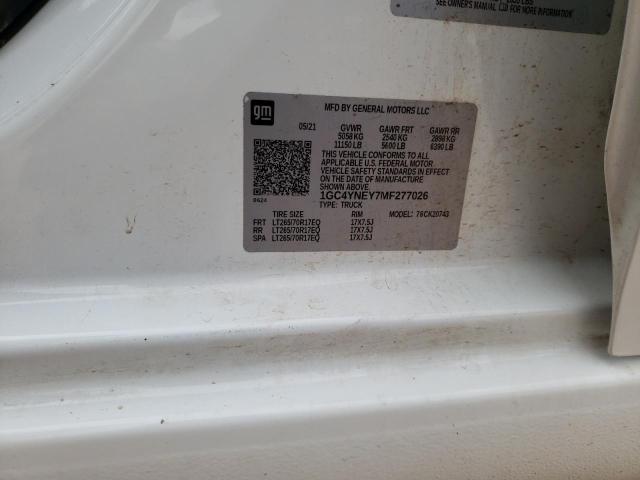 2021 CHEVROLET SILV2500 4 - 1GC4YNEY7MF277026