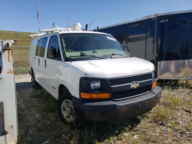 Salvage cars for sale from Copart Dyer, IN: 2005 Chevrolet Express G2500