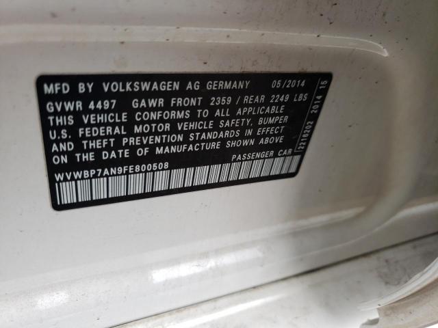 2015 VOLKSWAGEN CC SPORT - WVWBP7AN9FE800508