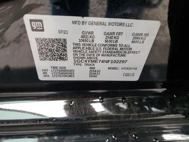 2022 CHEVROLET SILV2500 4 1GC4YME74NF102297