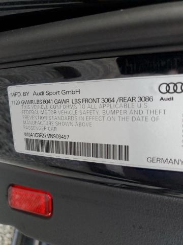 2021 AUDI RS6 WUA1CBF27MN903497