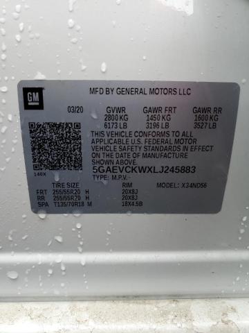 2020 BUICK ENCLAVE AV 5GAEVCKWXLJ245883