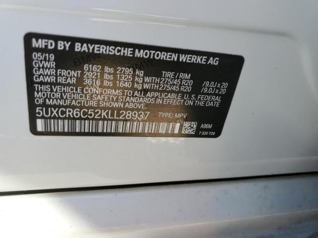 Auction sale of the 2019 BMW X5 , vin: 5UXCR6C52KLL28937, lot number: 61698012