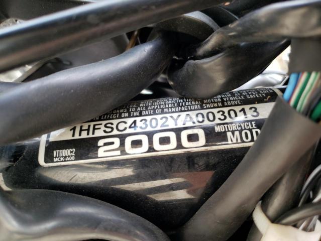 2000 HONDA VT1100 C2 1HFSC4302YA003013