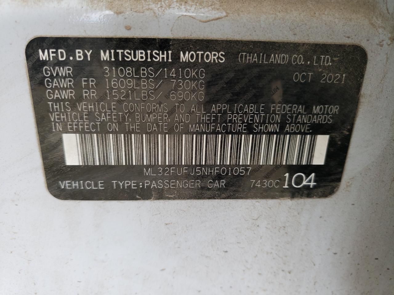 2022 Mitsubishi Mirage - Image 10