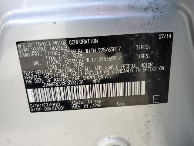 JTMBFREVXED093738 Toyota RAV4 LE
