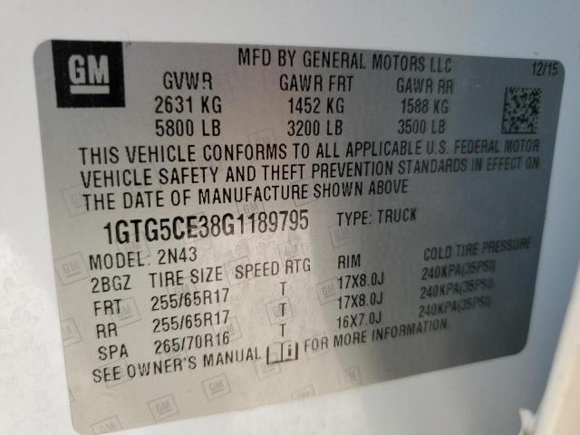 1GTG5CE38G1189795 GMC CANYON SLE