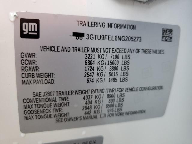 2022 GMC SIERRA LIM 3GTU9FEL6NG205273