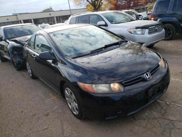 Salvage cars for sale from Copart Wheeling, IL: 2007 Honda Civic LX