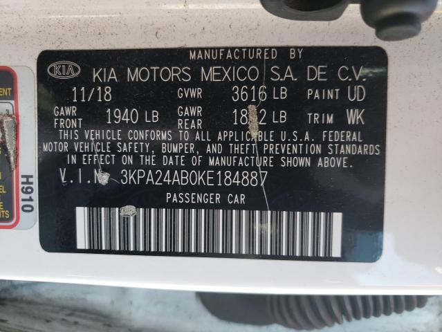 3KPA24AB0KE184887 KIA RIO S