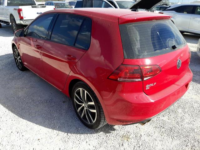 2016 VOLKSWAGEN GOLF S/SE 3VW217AU9GM022194