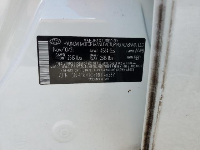 2022 HYUNDAI SONATA N L 5NPEK4JC3NH146239