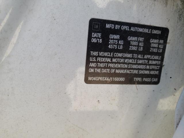 2018 BUICK REGAL ESSE W04GP6SX4J1168060