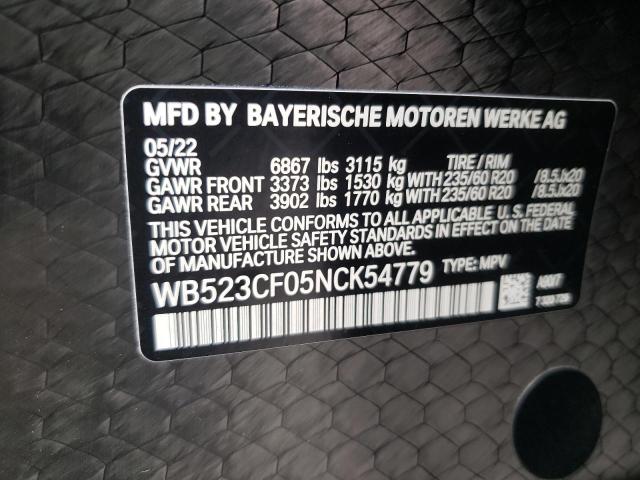 2022 BMW IX XDRIVE5 WB523CF05NCK54779