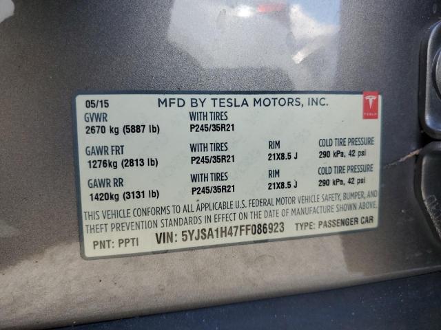 2015 TESLA MODEL S P8 5YJSA1H47FF086923