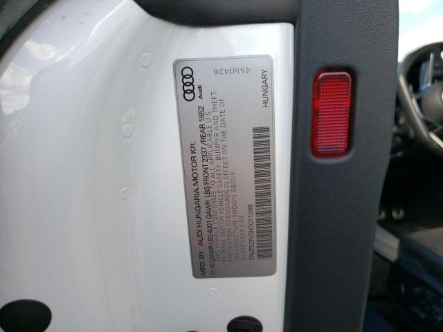 2017 AUDI TT TRUT5CFV2H1011998