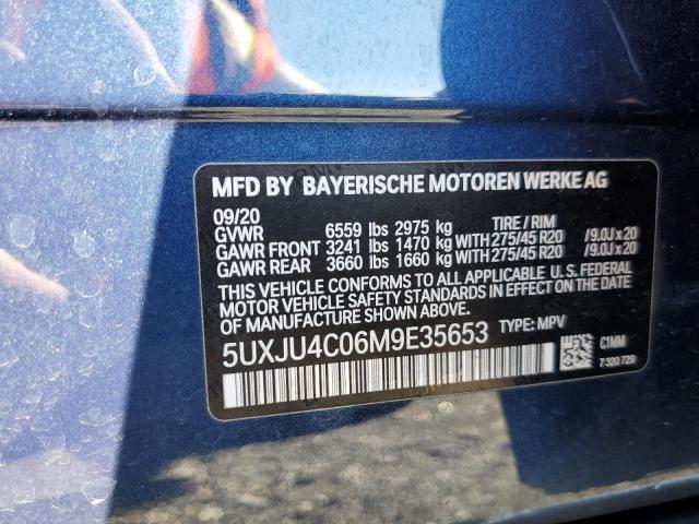 2021 BMW X5 M50I 5UXJU4C06M9E35653