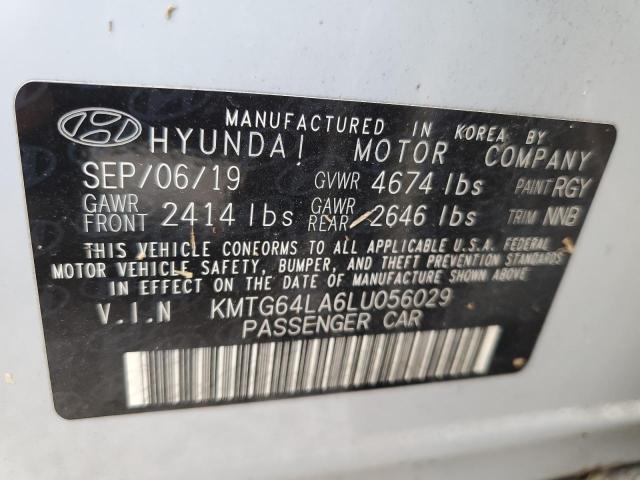 2020 GENESIS G70 KMTG64LA6LU056029