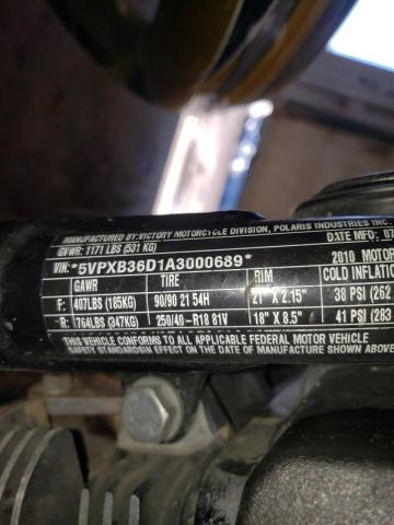2010 VICTORY MOTORCYCLES JACKPOT 5VPXB36D1A3000689