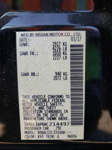 1N4AL3AP6HC214497 Nissan ALTIMA 2.5