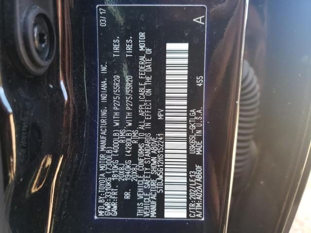 2017 TOYOTA SEQUOIA LI 5TDJW5G12HS152241