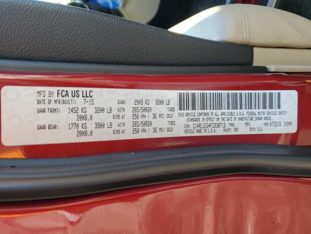 2015 DODGE DURANGO - 1C4RDJEG4FC938713