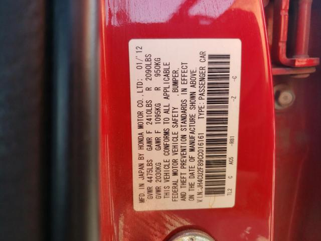 JH4CU2F89CC016161 Acura Tsx Se