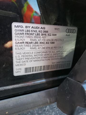 2022 AUDI SQ5 SPORTB WA124AFY3N2029854