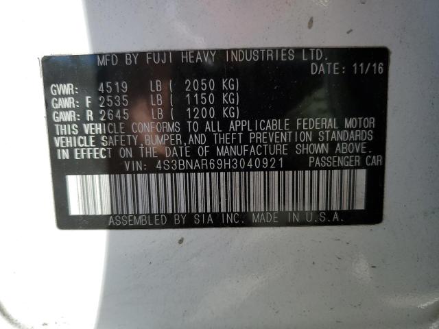 2017 SUBARU LEGACY SPO 4S3BNAR69H3040921