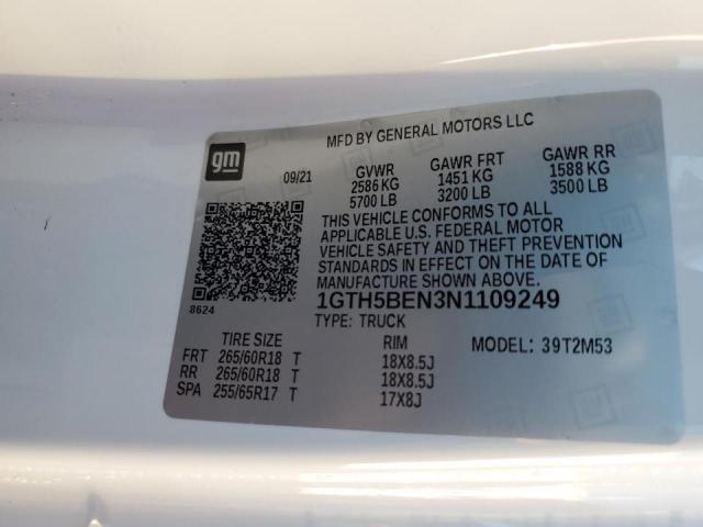 2022 GMC CANYON ELE 1GTH5BEN3N1109249