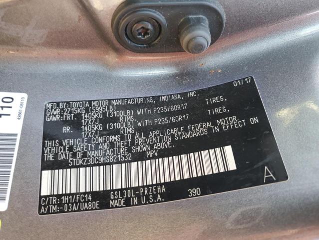 2017 TOYOTA SIENLE/XLE 5TDKZ3DC9HS821532