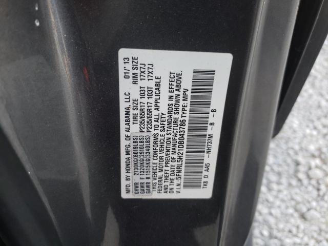 VIN 5FNRL5H21DB043786 2013 HONDA ODYSSEY no.10