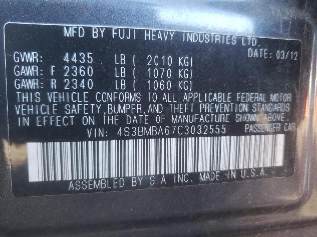 4S3BMBA67C3032555 Subaru Legacy 2.5i