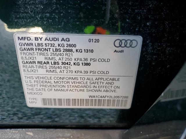 2020 AUDI SQ5 PRESTI WA1C4AFY2L2057288
