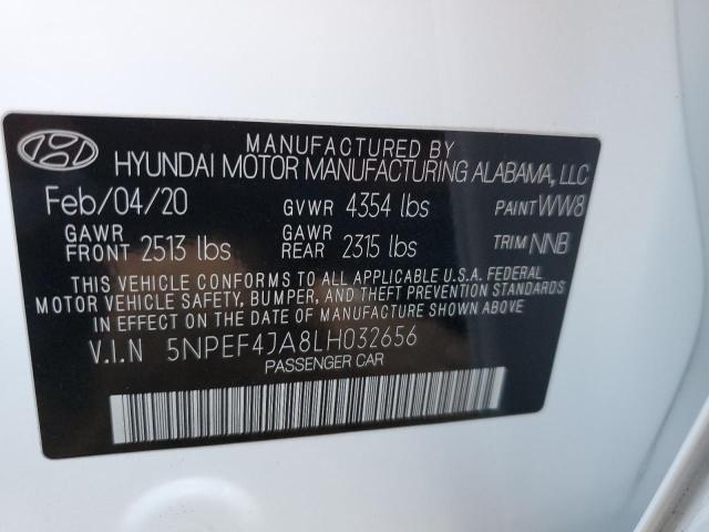2020 HYUNDAI SONATA 4D 5NPEF4JA8LH032656