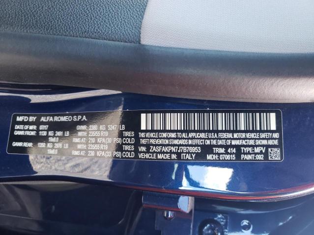 2018 ALFA ROMEO STELVIO SP ZASFAKPN7J7B76953