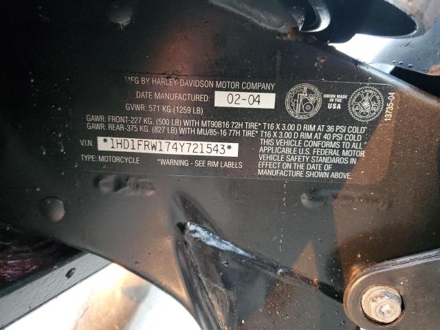 2004 HARLEY-DAVIDSON FLHRCI 1HD1FRW174Y721543
