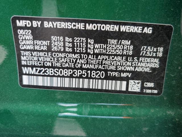 2023 MINI COOPER S E WMZ23BS08P3P51820