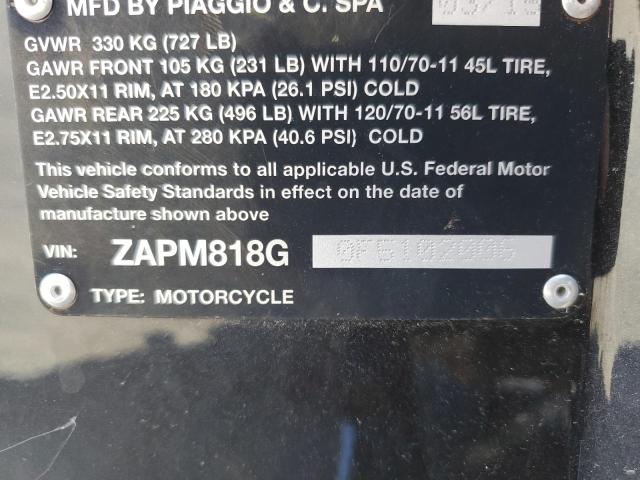 2015 VESPA PRIMAVERA ZAPM818G0F5102006