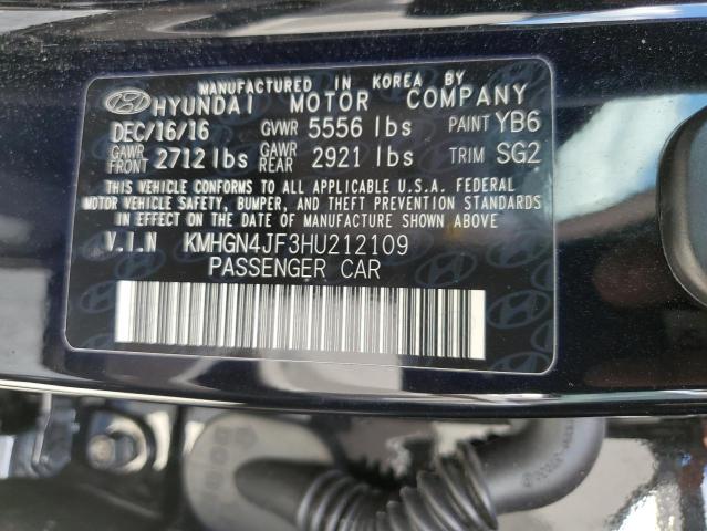 2017 GENESIS G80 ULTIMA KMHGN4JF3HU212109