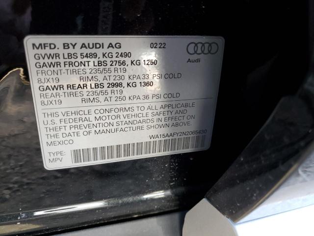 2022 AUDI Q5 SPORTBA WA15AAFY2N2065430
