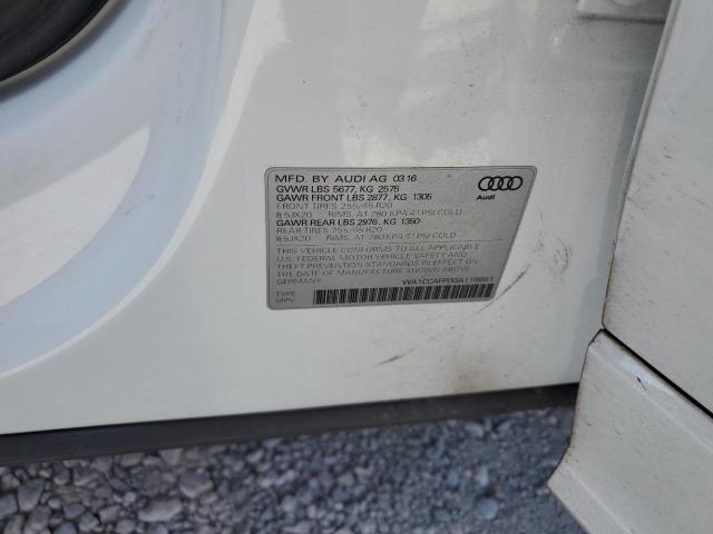 2016 AUDI SQ5 PREMIU WA1CCAFP0GA118661